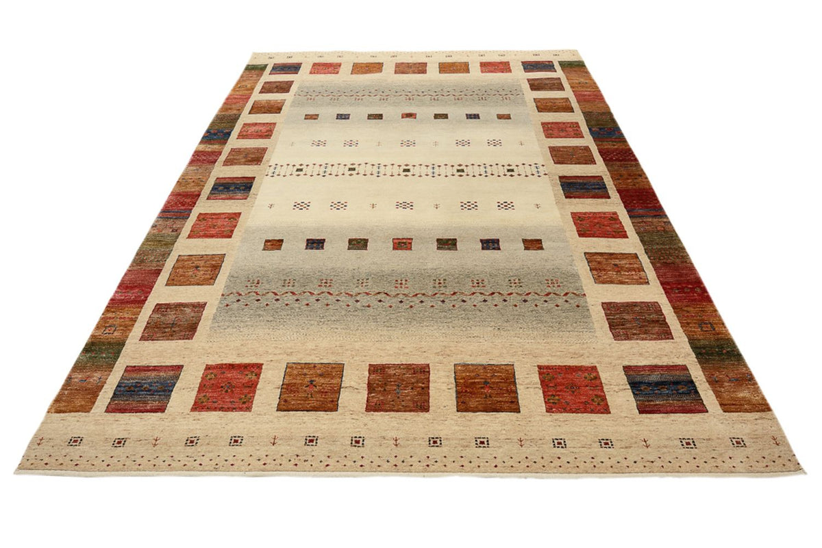 Gabbeh Teppich - Loribaft Indus - 302 x 206 cm - mehrfarbig