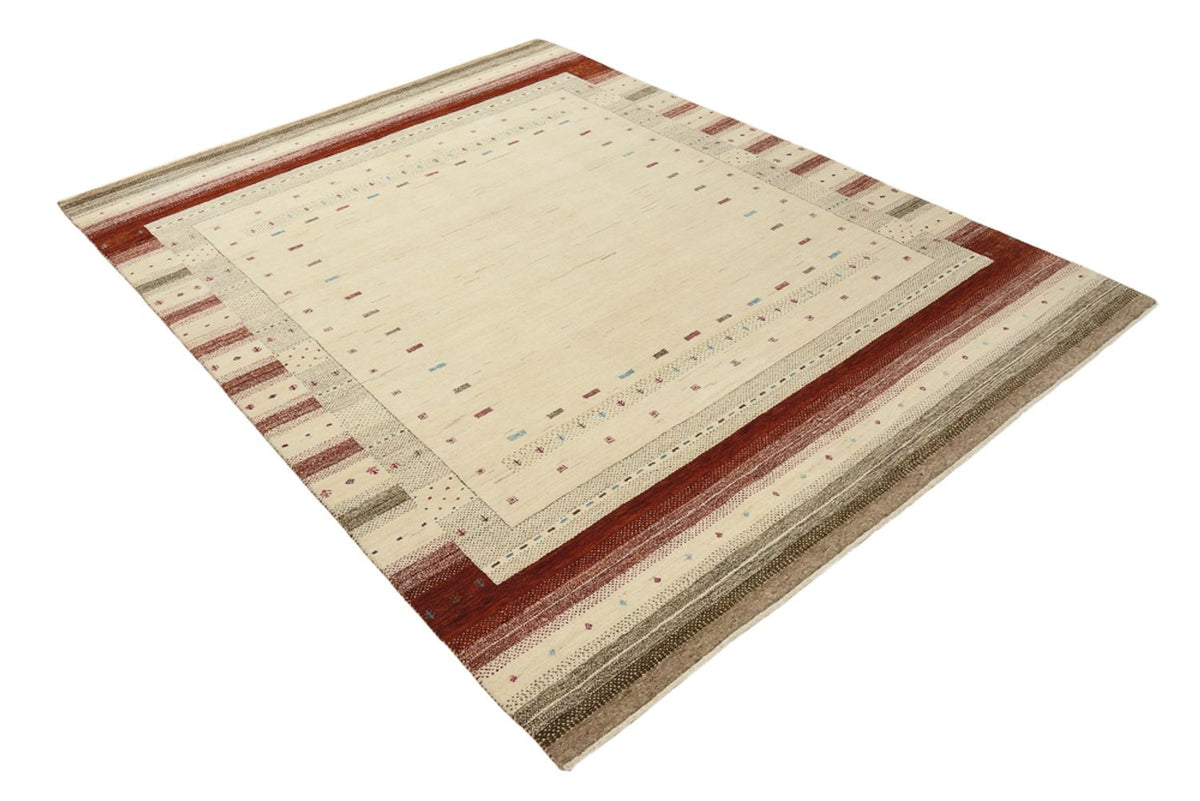 Gabbeh Teppich - Loribaft Indus - 229 x 174 cm - hellbeige