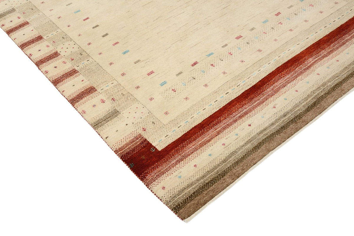 Gabbeh Teppich - Loribaft Indus - 199 x 158 cm - hellbeige