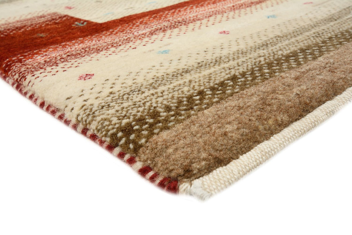 Gabbeh Teppich - Loribaft Indus - 199 x 158 cm - hellbeige
