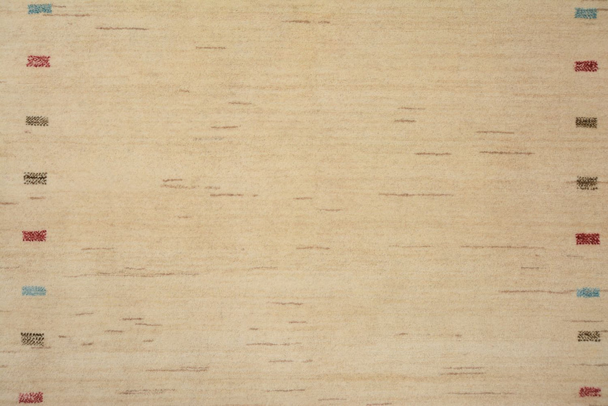 Gabbeh Teppich - Loribaft Indus - 199 x 155 cm - hellbeige
