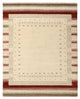 Gabbeh Teppich - Loribaft Indus - 198 x 156 cm - hellbeige