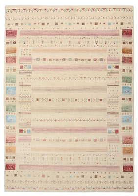 Gabbeh Teppich - Loribaft Indus - 206 x 149 cm - hellbeige