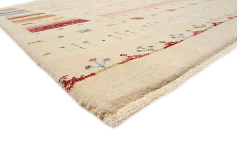 Gabbeh Teppich - Loribaft Indus - 356 x 251 cm - hellbeige
