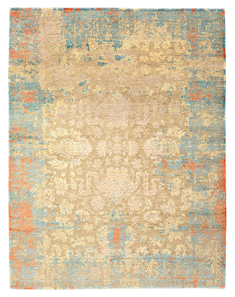 Designer Teppich - 196 x 152 cm - camel
