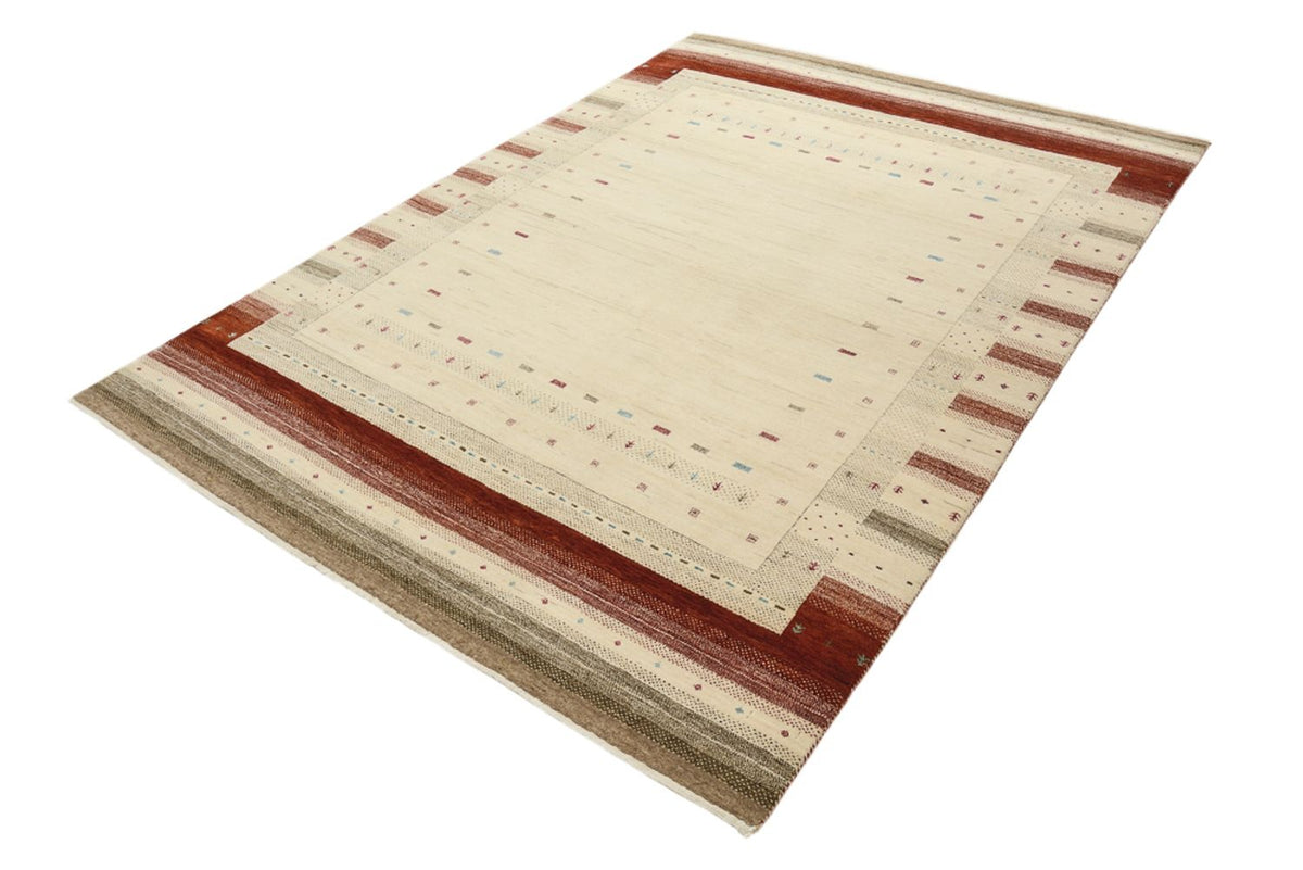 Gabbeh Teppich - Loribaft Indus - 239 x 169 cm - hellbeige