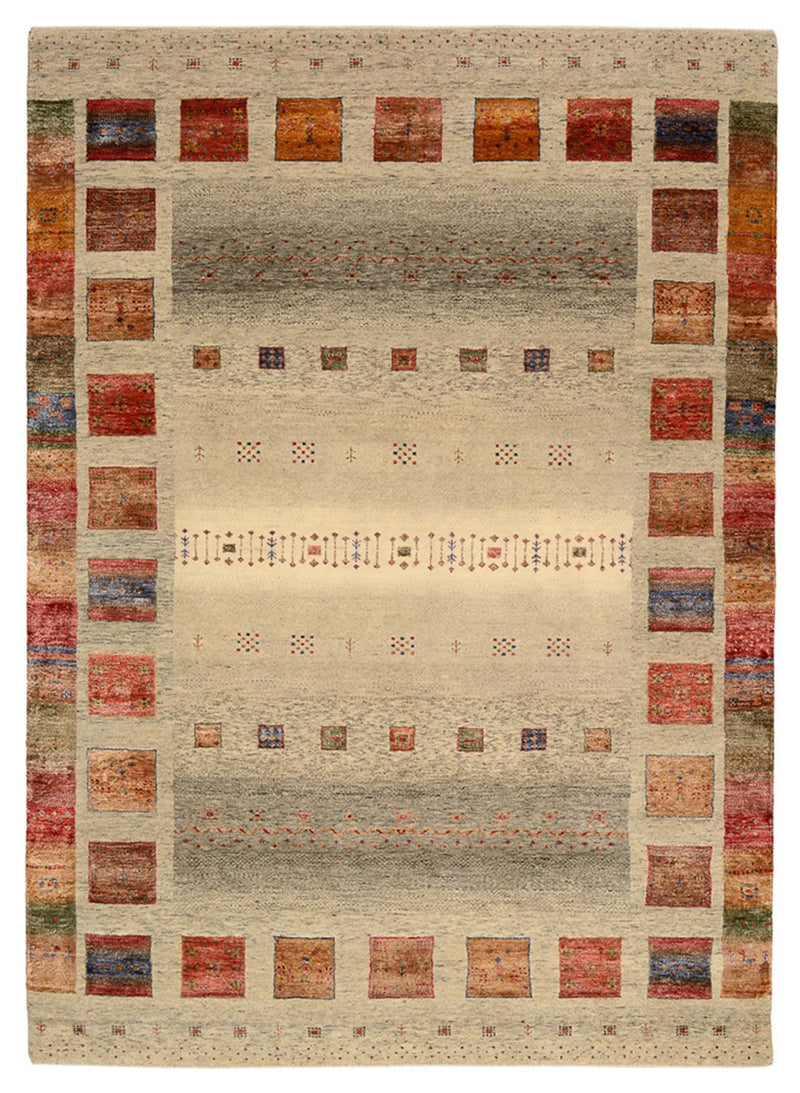 Gabbeh Teppich - Loribaft Indus - 239 x 174 cm - mehrfarbig