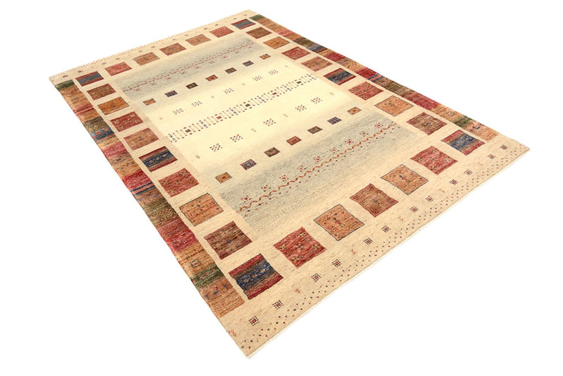 Gabbeh Teppich - Loribaft Indus - 241 x 164 cm - mehrfarbig