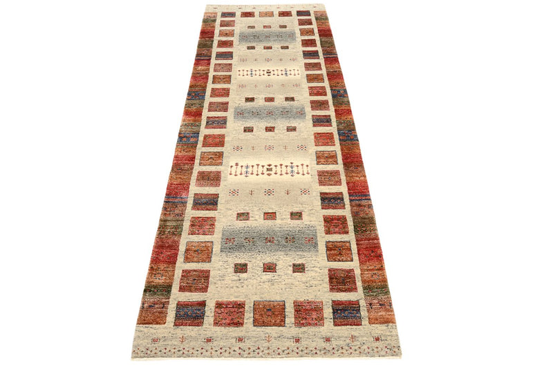Läufer Gabbeh - Loribaft Indus - 247 x 82 cm - mehrfarbig