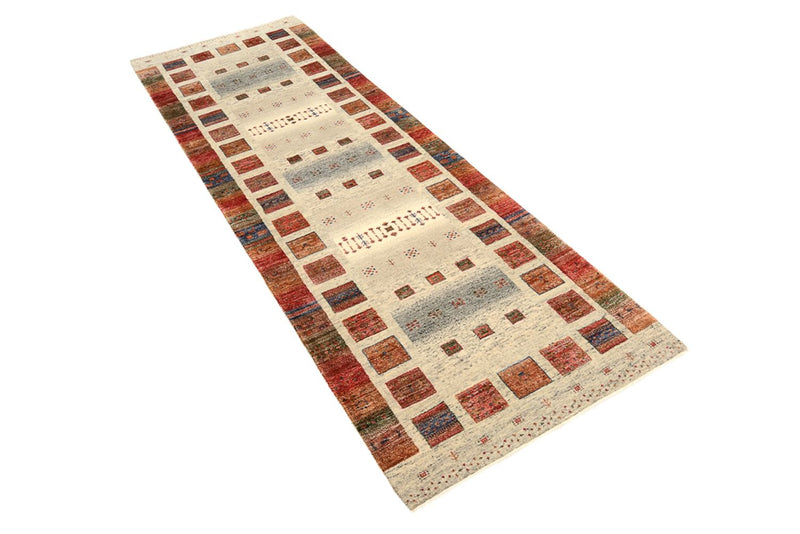 Läufer Gabbeh - Loribaft Indus - 247 x 82 cm - mehrfarbig