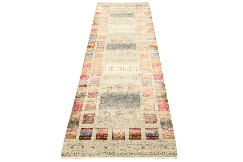Läufer Gabbeh - Loribaft Indus - 247 x 82 cm - mehrfarbig