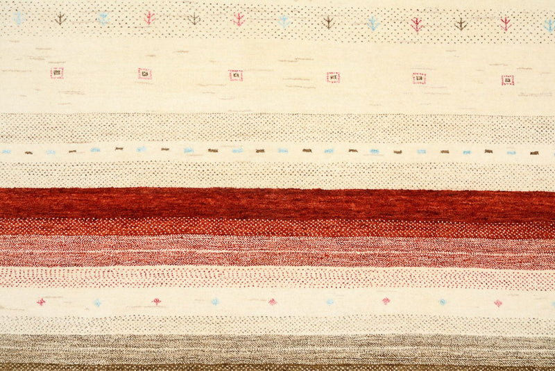 Gabbeh Teppich - Loribaft Indus - 349 x 251 cm - hellbeige