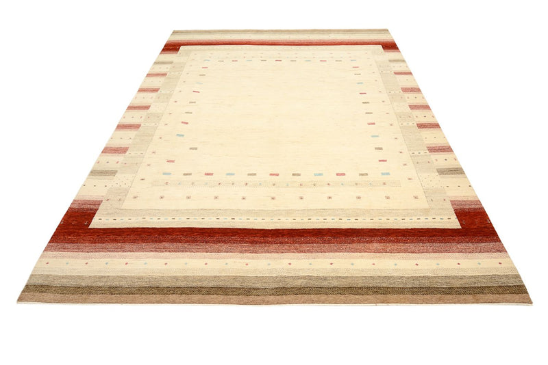 Gabbeh Teppich - Loribaft Indus - 342 x 254 cm - hellbeige