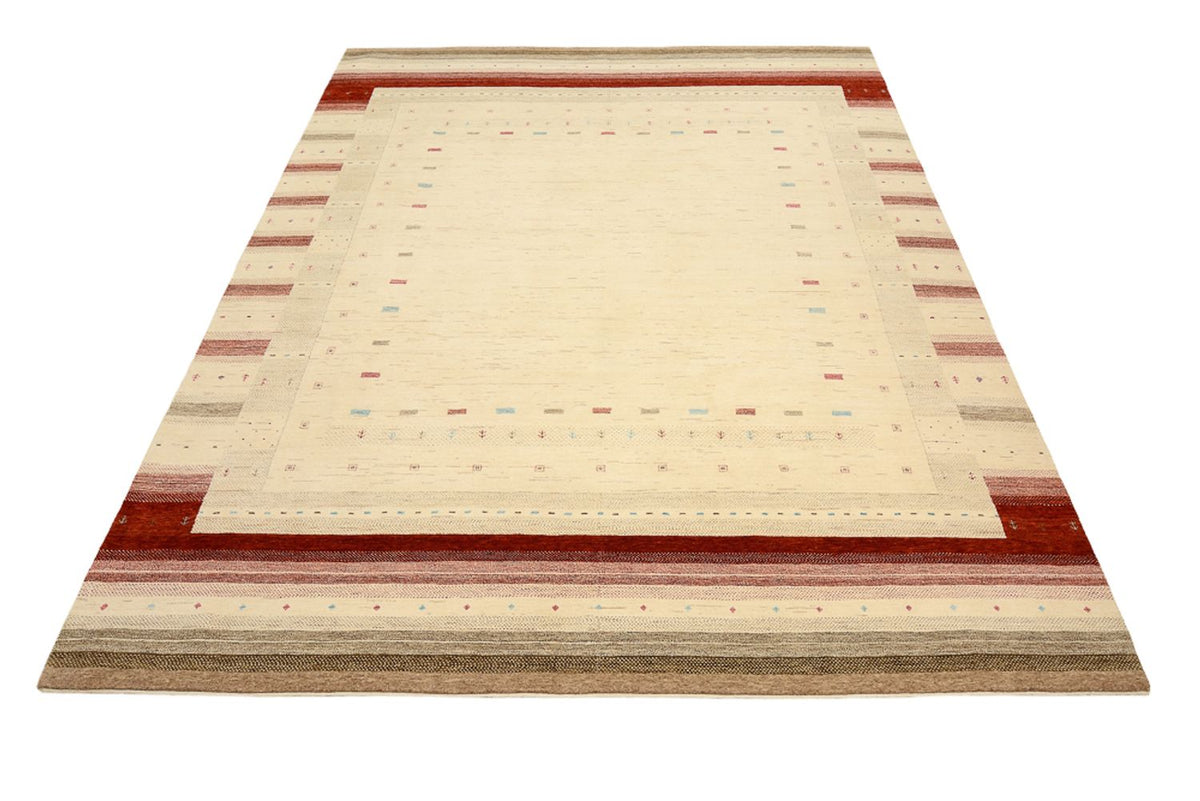 Gabbeh Teppich - Loribaft Indus - 319 x 251 cm - hellbeige