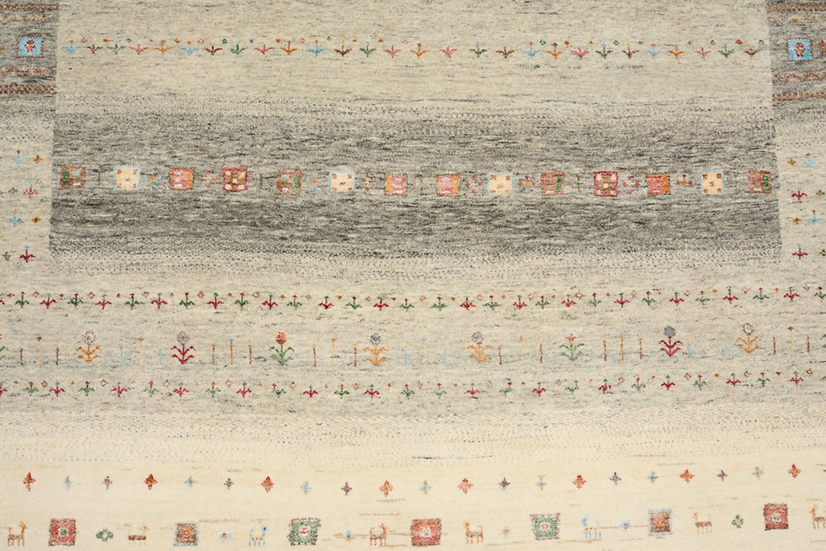 Gabbeh Teppich - Loribaft Indus - 304 x 201 cm - mehrfarbig