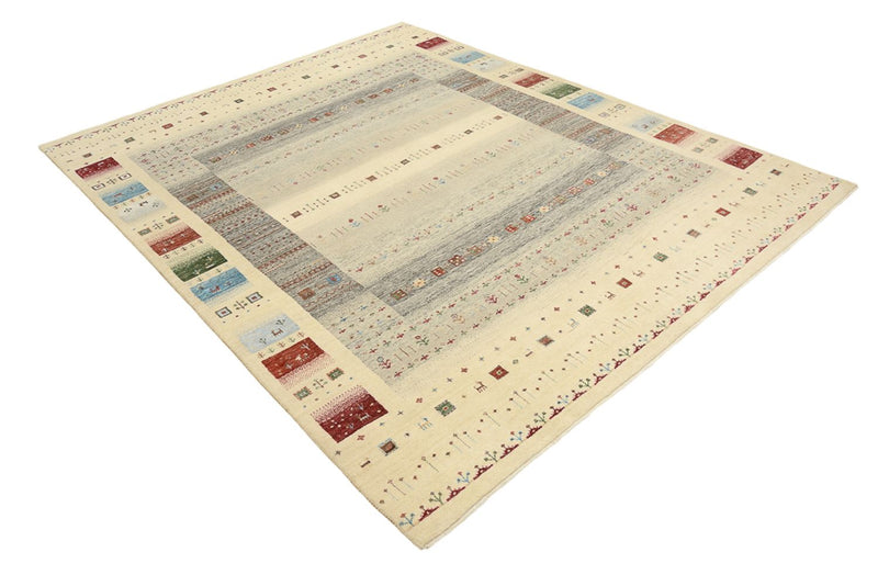 Gabbeh Teppich - Loribaft Indus - 252 x 203 cm - mehrfarbig