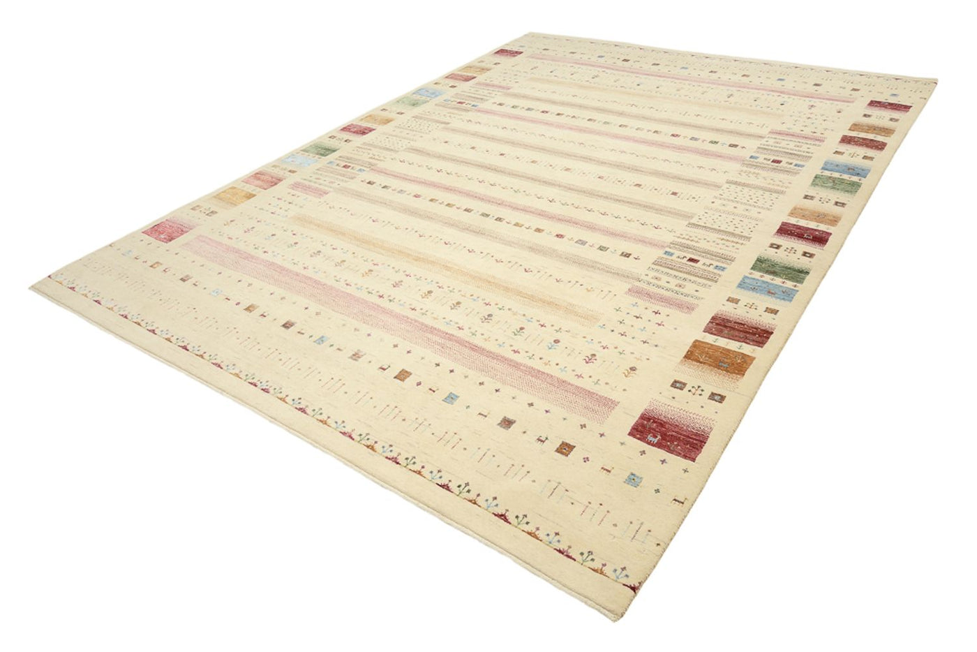 Indo Loribaft Teppich 335x248cm - Wollteppich