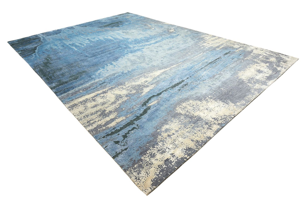 Designer Teppich - 430 x 306 cm - dunkelblau