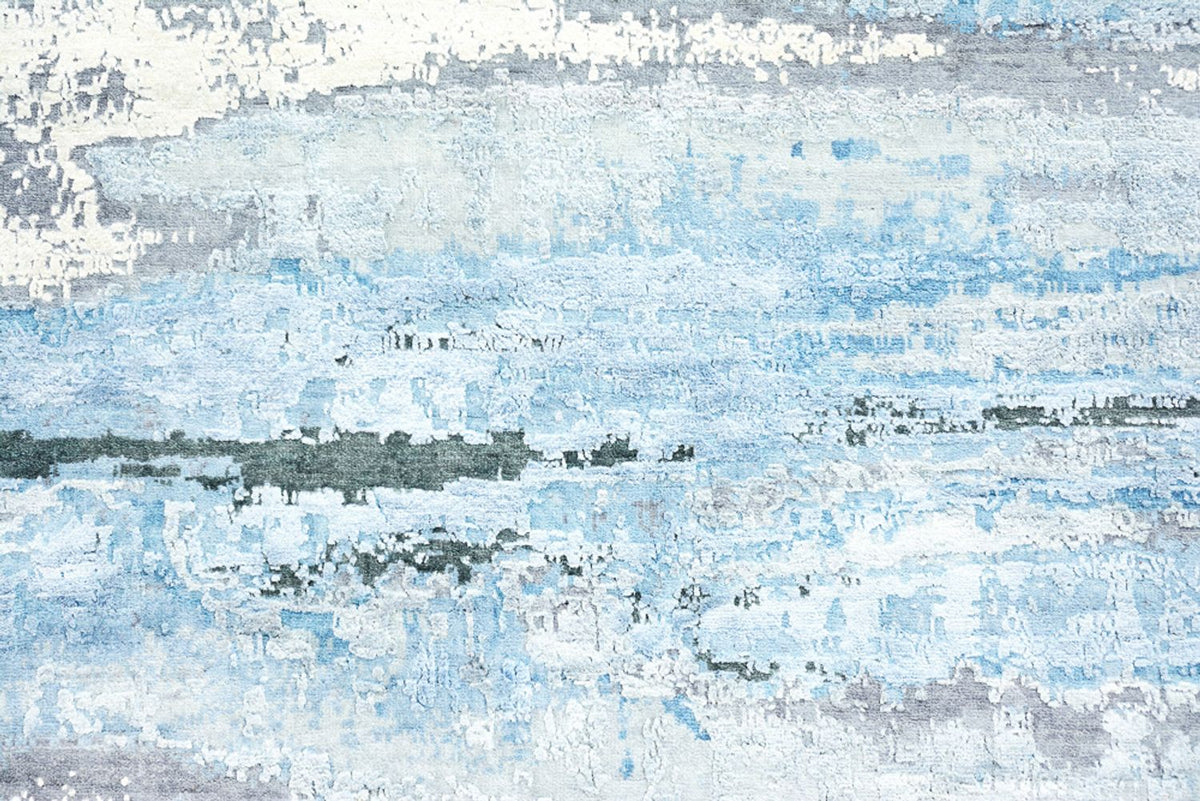 Designer Teppich - 430 x 306 cm - dunkelblau