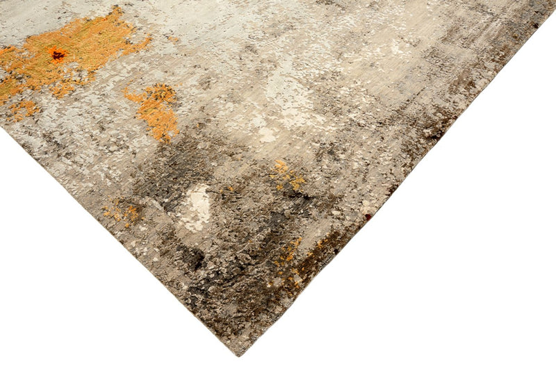 Designer Teppich - 367 x 270 cm - dunkelbeige