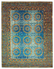 Designer Teppich - 309 x 245 cm - blau