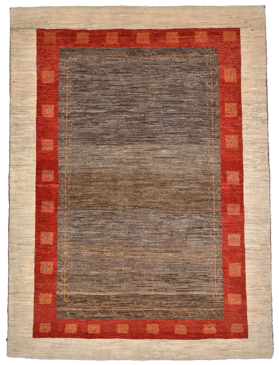 Gabbeh Teppich - Kaschkuli Perser 205 x 150 cm - braun