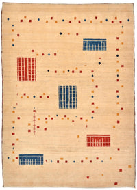 Tapis Gabbeh - Loribaft Persan - 157 x 111 cm - multicolore