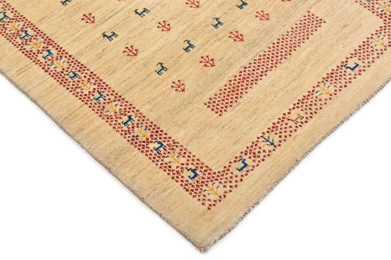 Gabbeh Teppich - Loribaft Perser 113 x 84 cm - beige