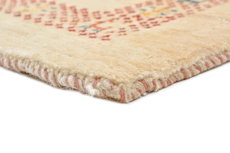 Gabbeh Teppich - Loribaft Perser 113 x 84 cm - beige
