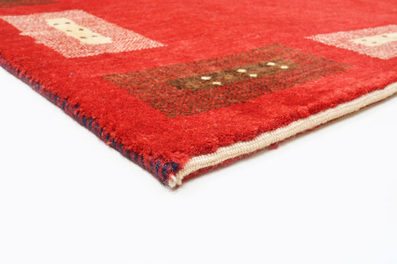 Gabbeh Teppich - Loribaft Perser 166 x 104 cm - rot
