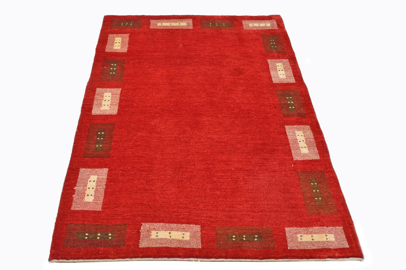 Gabbeh Teppich - Loribaft Perser 166 x 104 cm - rot