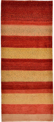 Gabbeh Teppich - Loribaft Perser 202 x 86 cm - rot