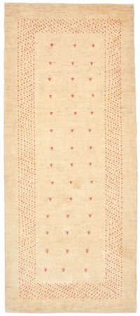 Tapis de couloir Tapis Gabbeh - Loribaft Persan - 197 x 84 cm - naturel