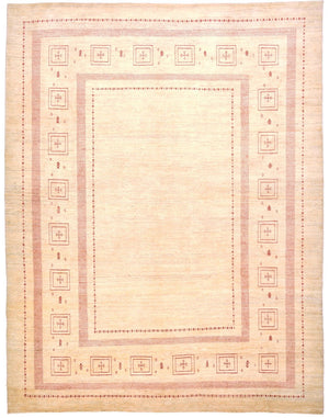 Gabbeh Teppich - Loribaft Perser 417 x 309 cm - beige