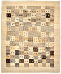 Tappeto Gabbeh - Loribaft Persero - 191 x 154 cm - marrone chiaro