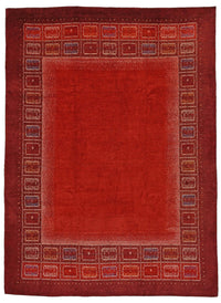 Tapis Gabbeh - Loribaft Persan - 353 x 257 cm - rouge
