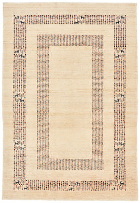 Gabbeh Teppich - Loribaft Perser 180 x 120 cm - beige