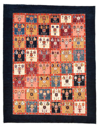 Tapis Gabbeh - Loribaft Persan - 195 x 153 cm - colorée