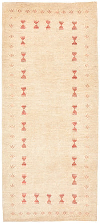 Tappeto corsia Tappeto Gabbeh - Loribaft Persero - 201 x 85 cm - beige