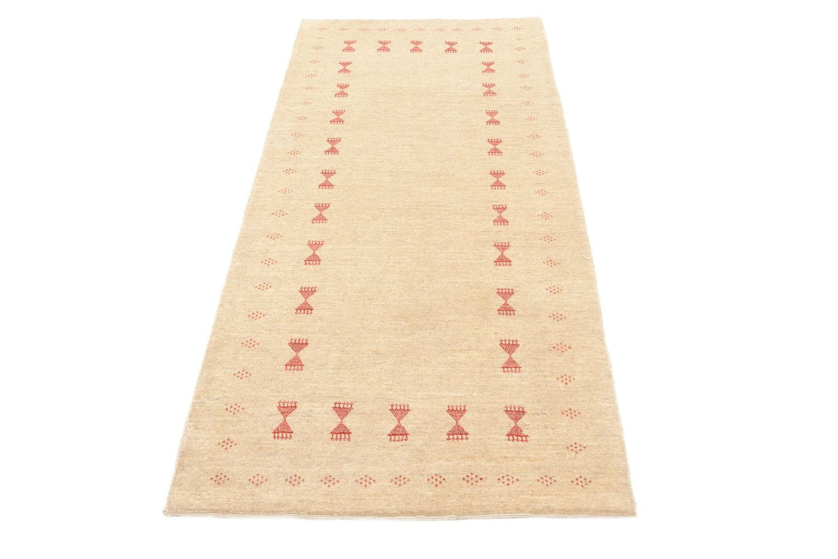 Gabbeh Teppich - Loribaft Perser 201 x 85 cm - beige