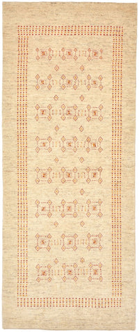 Tapis de couloir Tapis Gabbeh - Loribaft Persan - 195 x 79 cm - beige