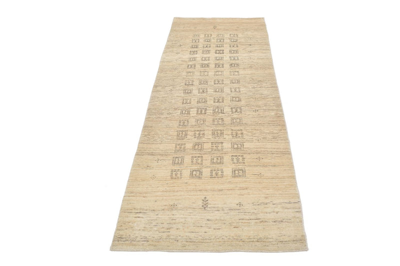 Gabbeh Teppich - Loribaft Perser 247 x 84 cm - sand