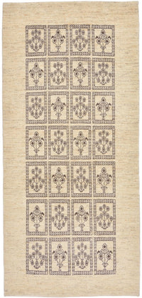 Tapis de couloir Tapis Gabbeh - Loribaft Persan - 192 x 87 cm - sable