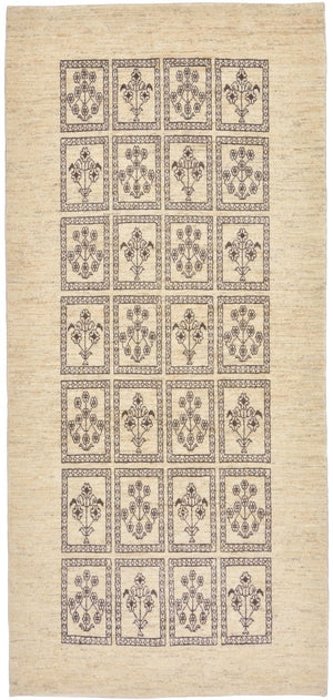 Gabbeh Teppich - Loribaft Perser 192 x 87 cm - sand