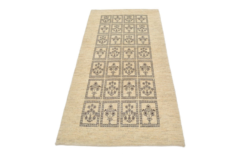 Gabbeh Teppich - Loribaft Perser 192 x 87 cm - sand