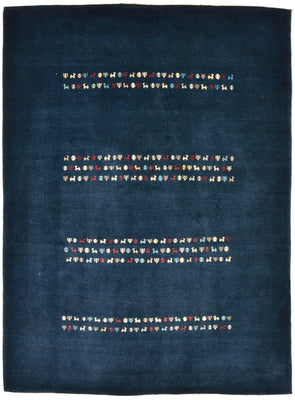 Gabbeh Teppich - Loribaft Perser 209 x 154 cm - blau