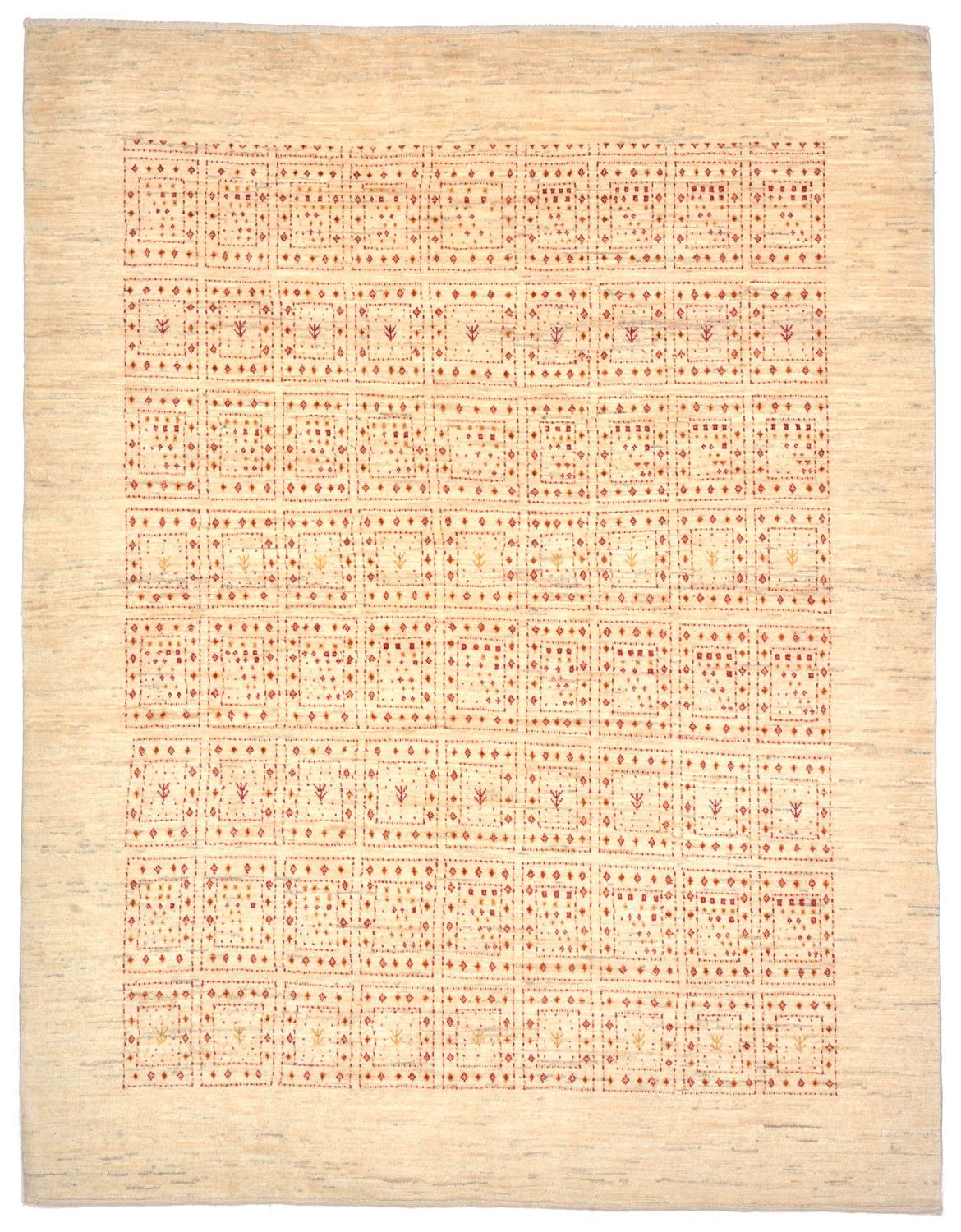Gabbeh Teppich - Loribaft Perser 202 x 157 cm - beige