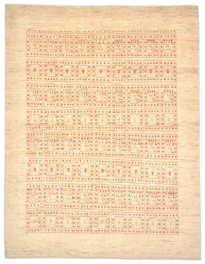 Gabbeh Teppich - Loribaft Perser 202 x 157 cm - beige