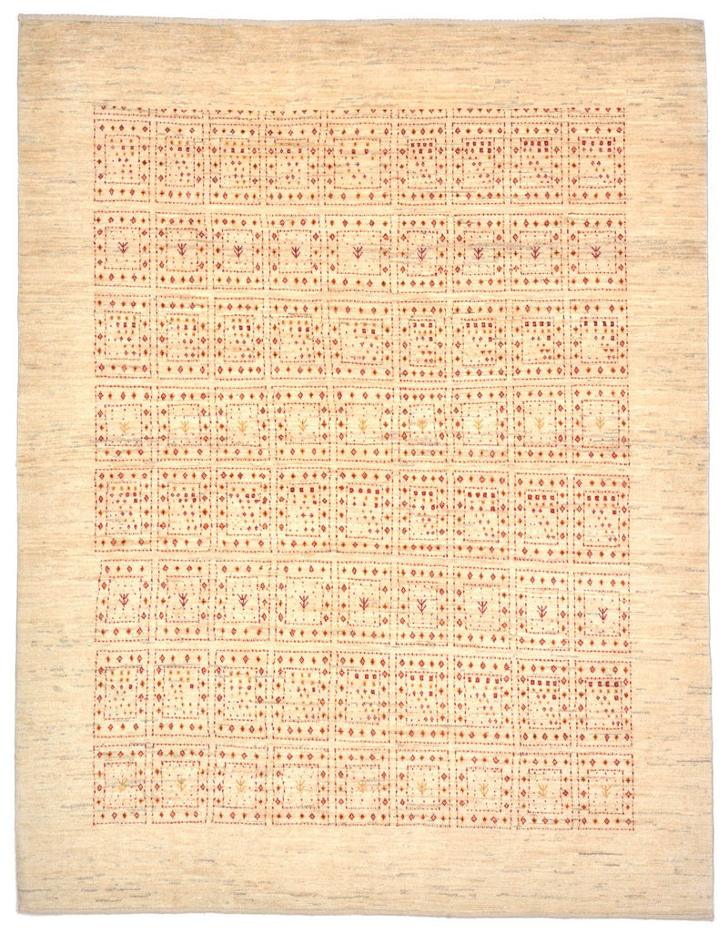 Gabbeh Teppich - Loribaft Perser 202 x 157 cm - beige