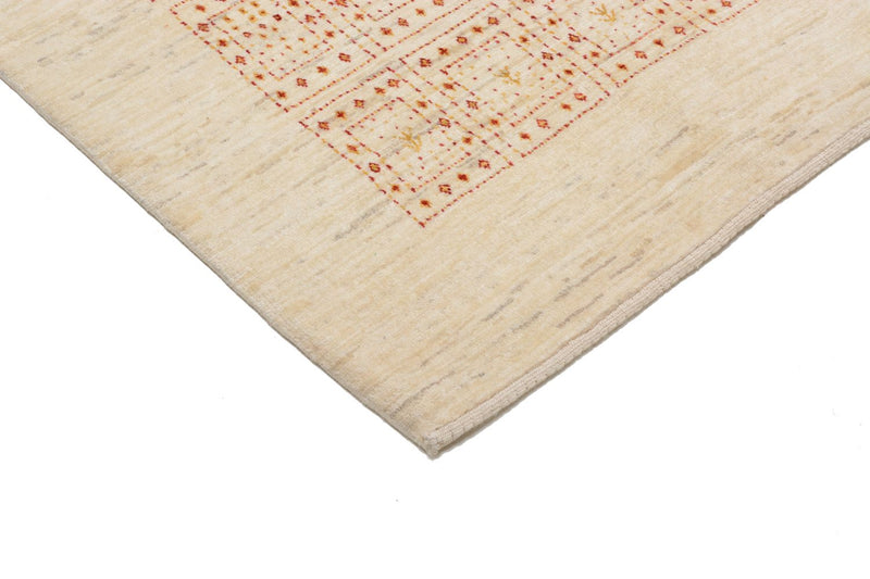 Gabbeh Teppich - Loribaft Perser 202 x 157 cm - beige